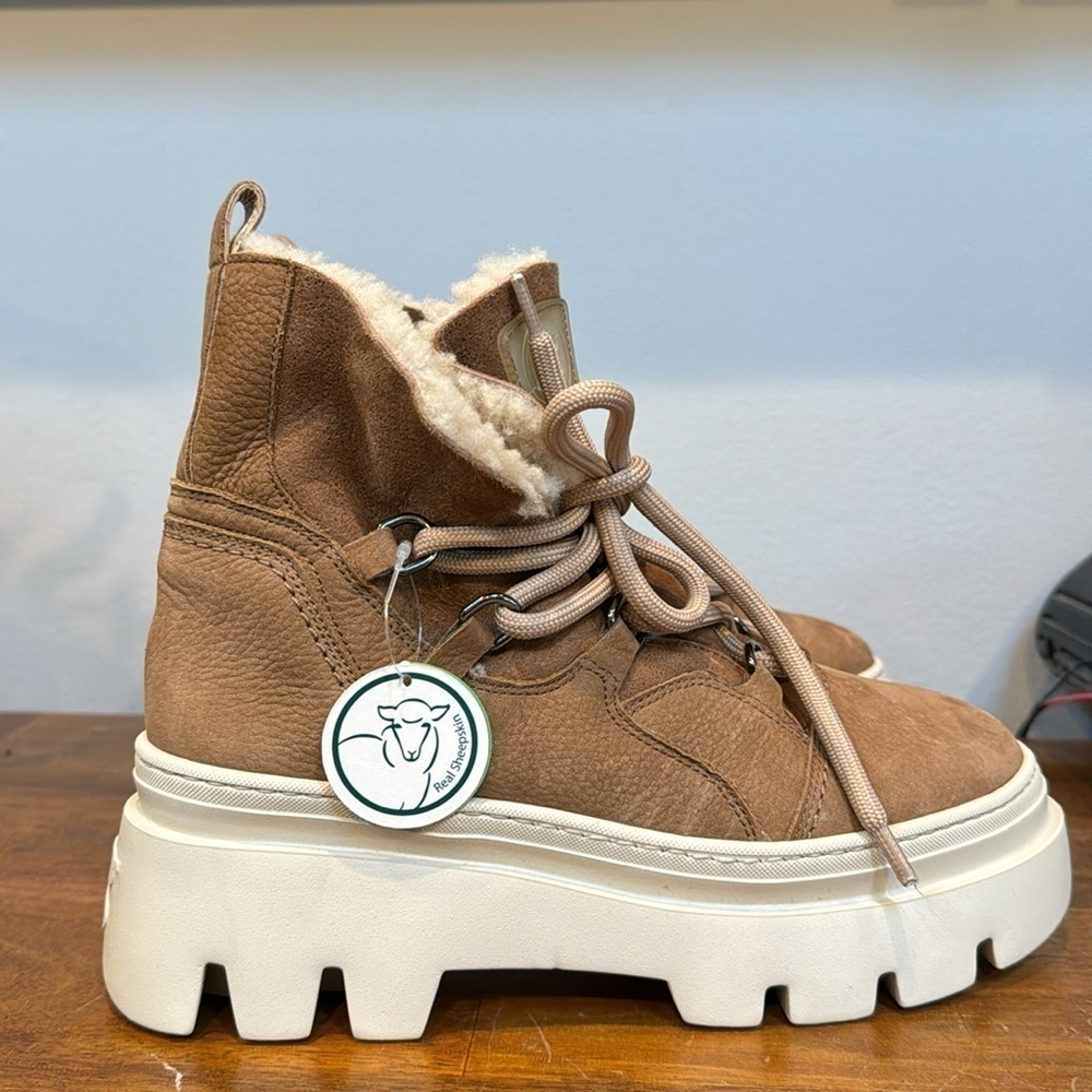Paul Green Pandora Fluff in Caramel Camel Combo Women’s Size 8.5 US - Picture 2 of 9